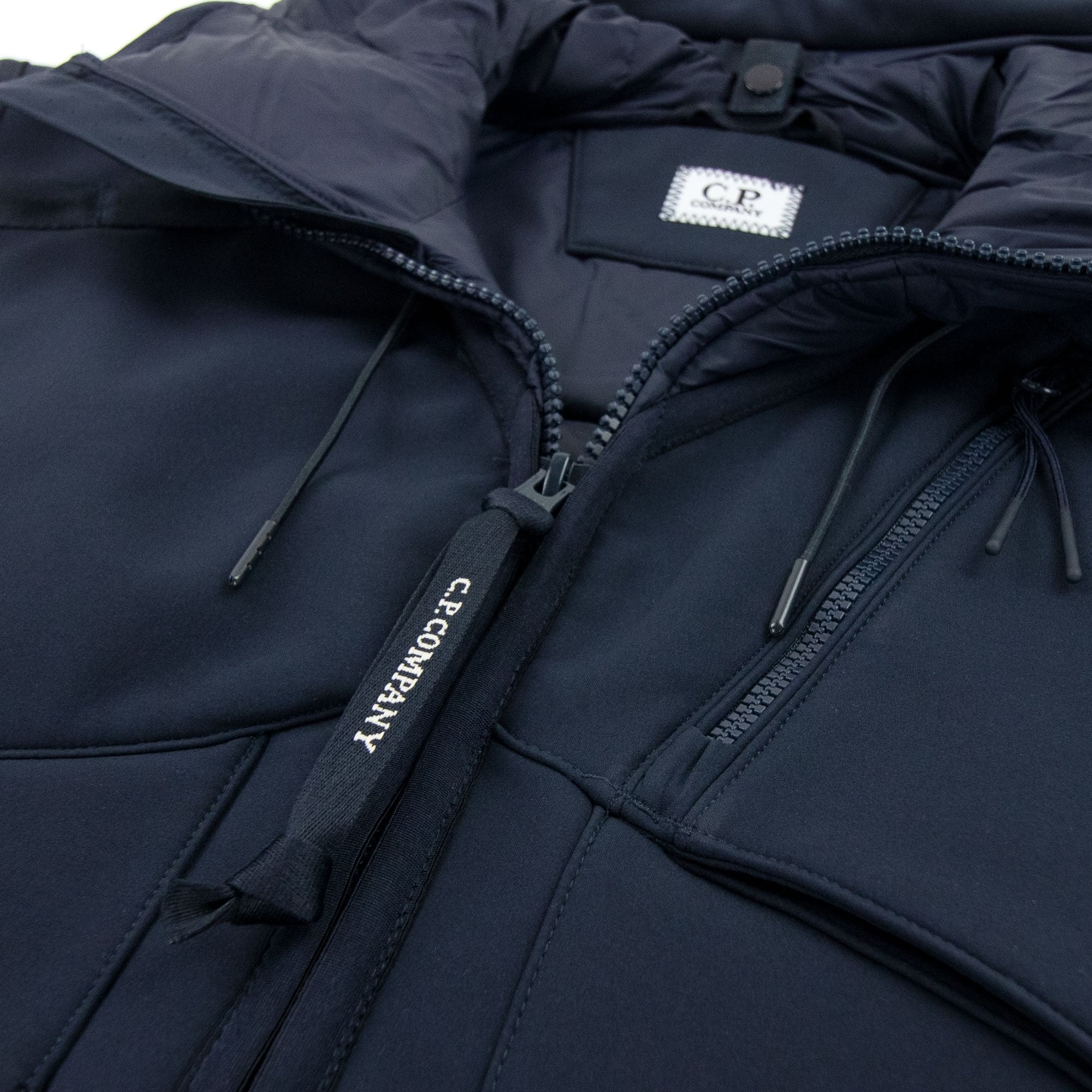 CP Company Shell Mixed Goggle Gilet Navy 888