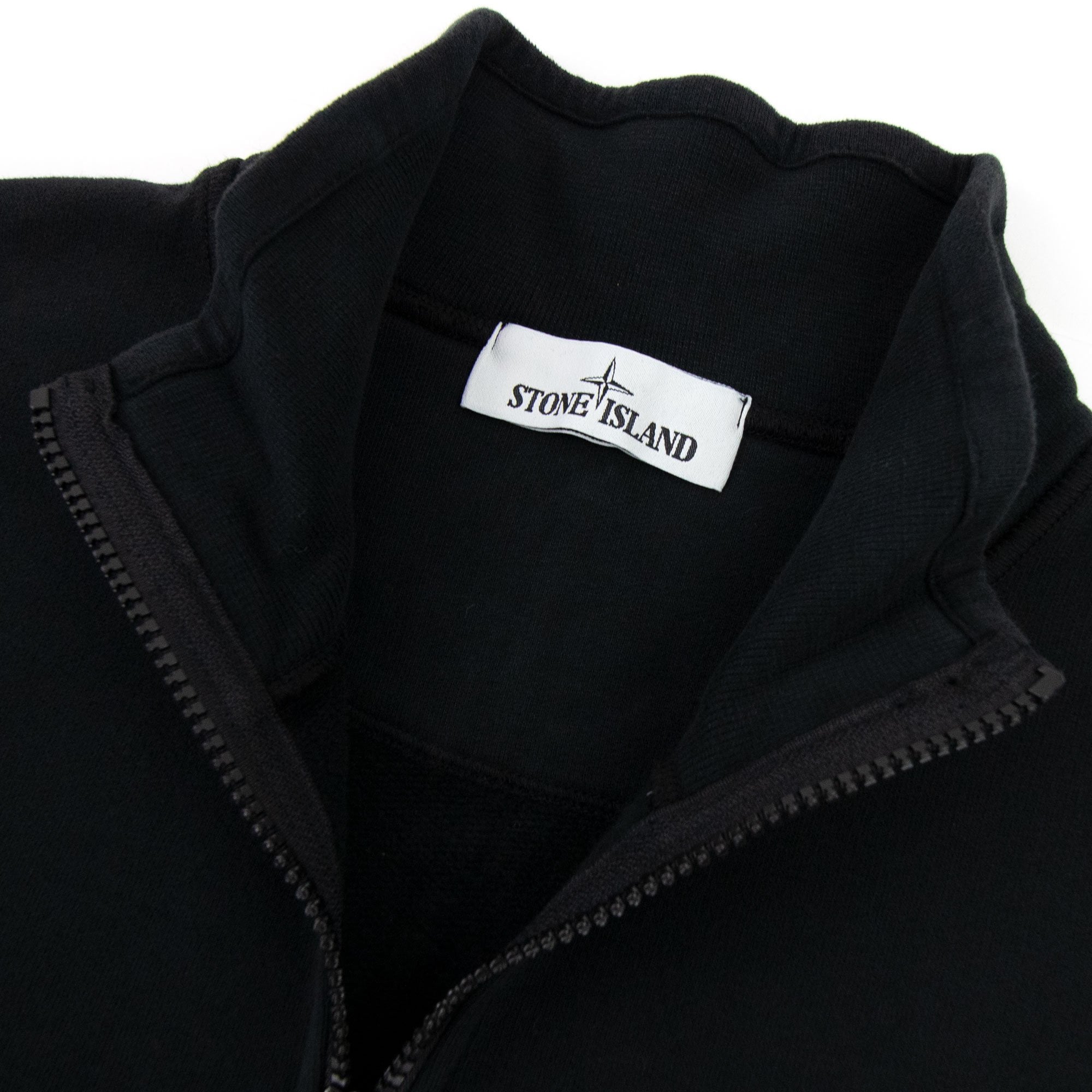 Stone Island 61920 Half Zip Sweatshirt Black V0029
