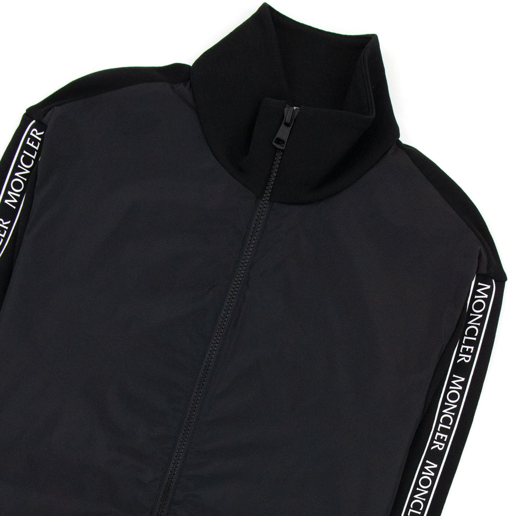 Moncler Maglia Cardigan Arm Logo Black