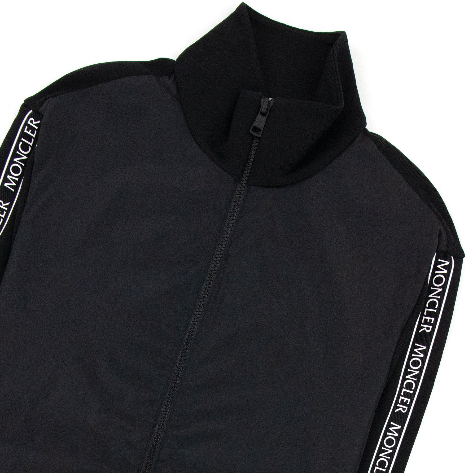 Moncler Maglia Cardigan Arm Logo Black