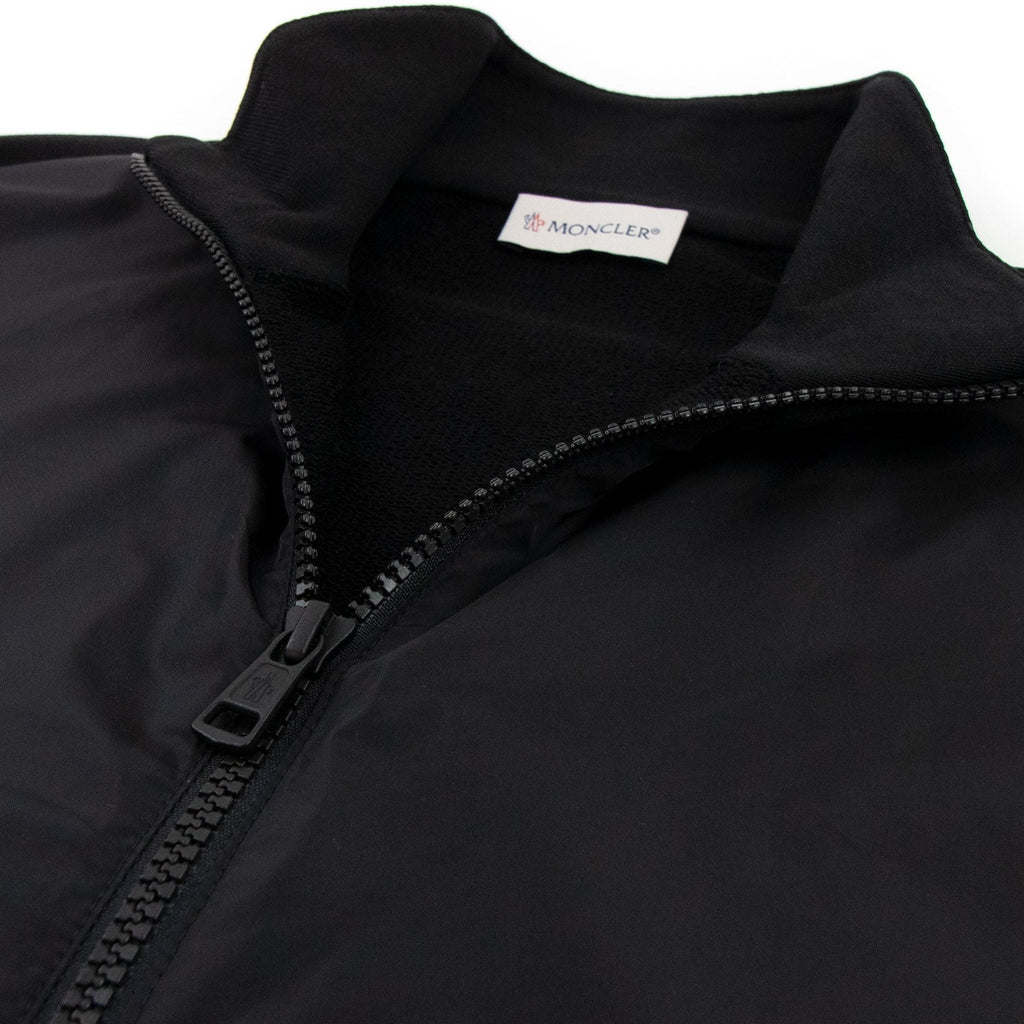 Moncler Maglia Cardigan Arm Logo Black