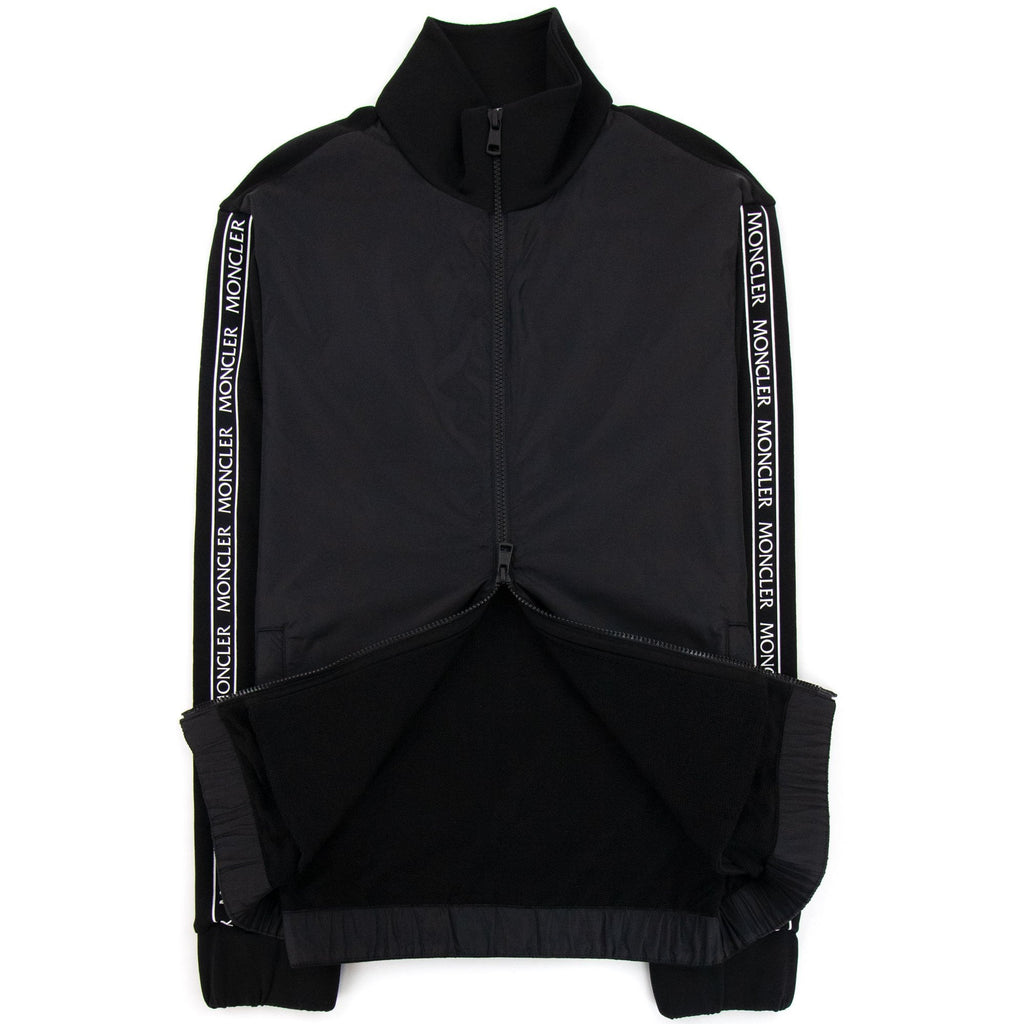 Moncler Maglia Cardigan Arm Logo Black