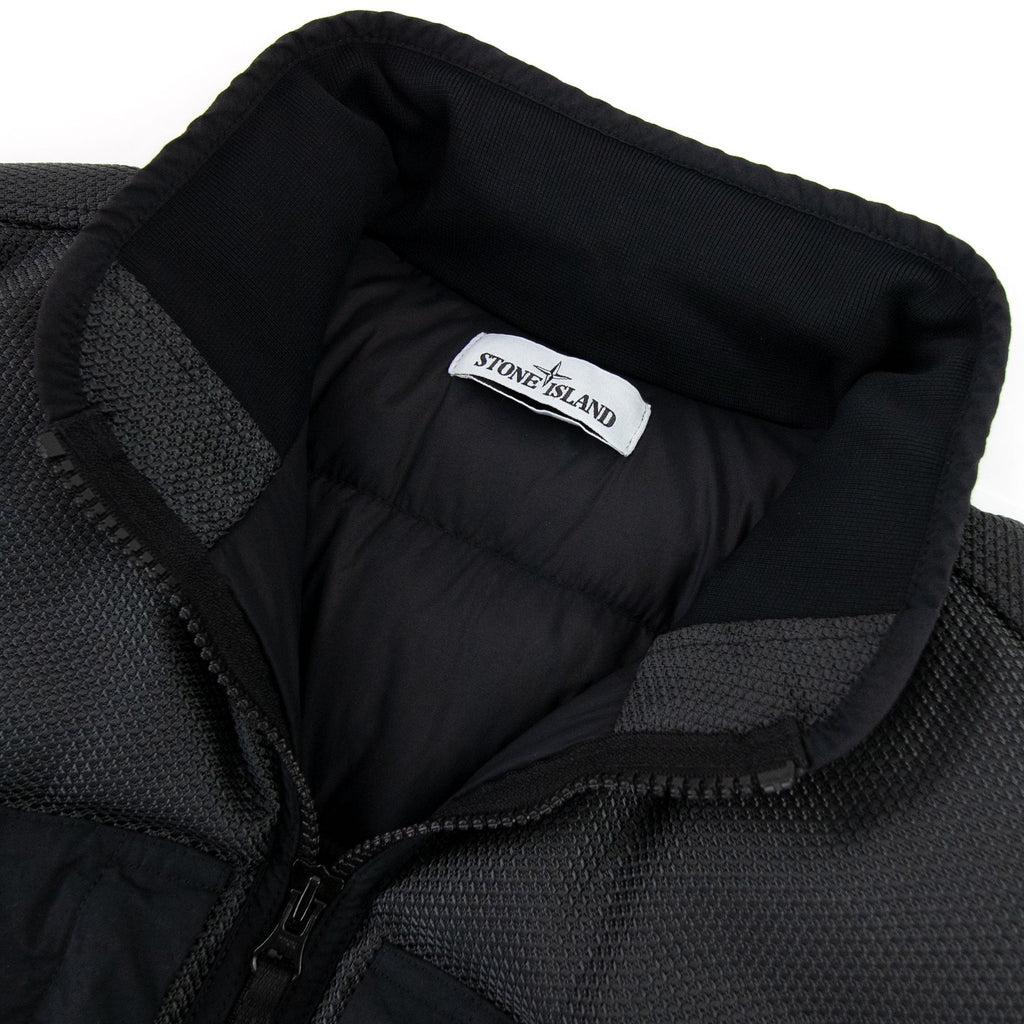 Stone Island 42840 Modified Panama 6/3 Ht Nylon Mix Down Tc Jac Black V0029