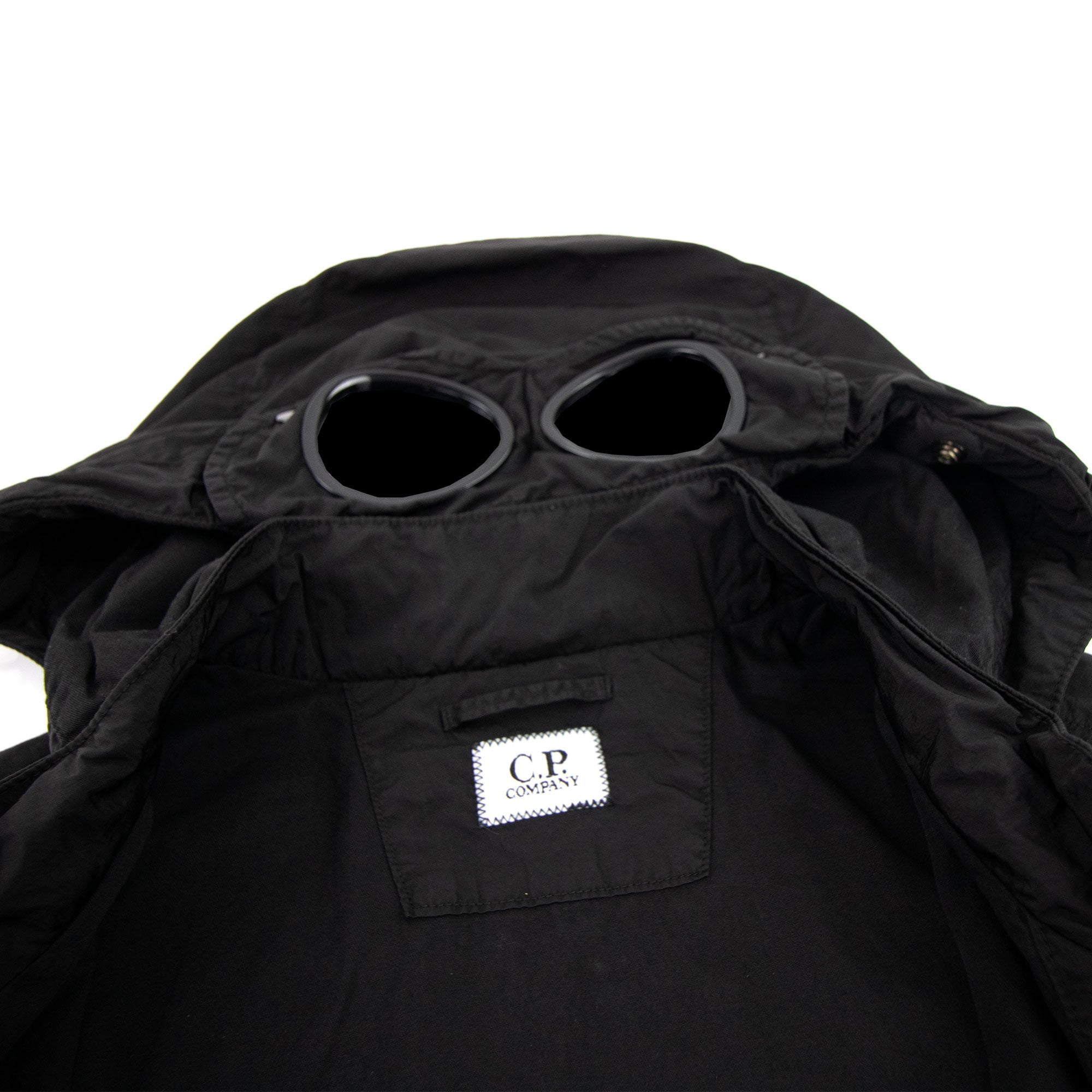 CP Company Chrome-r Detachable Goggle Overshirt Black 999