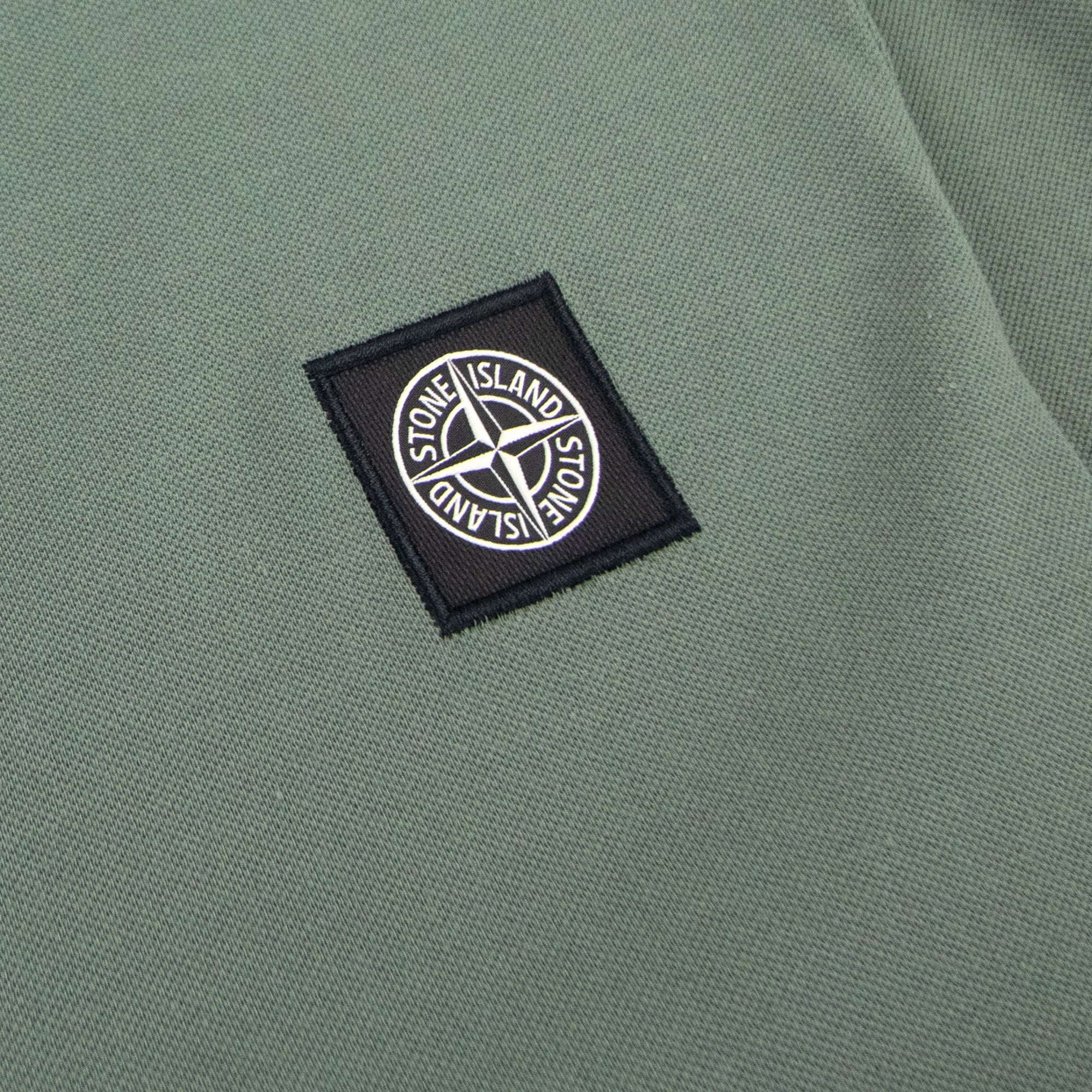 Stone Island Tip Collar Polo Olive V0055