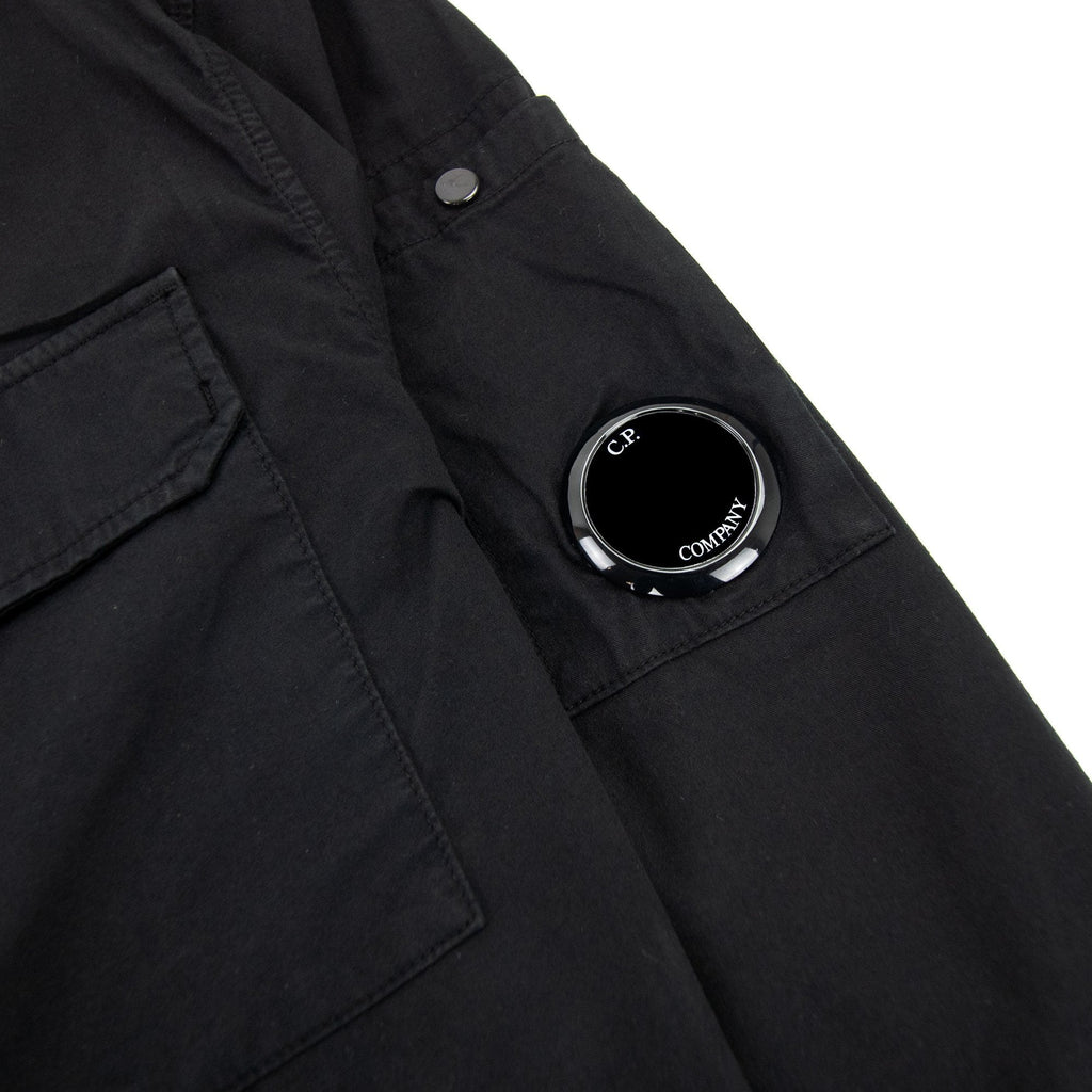 Cp Company Gabardine Zipped Shirt Black 999