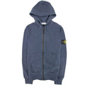 Stone Island Light Fleece Zip Up Sweatshirt Blue V0128
