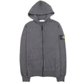 Stone Island Light Fleece Zip Up Sweatshirt Dark Grey