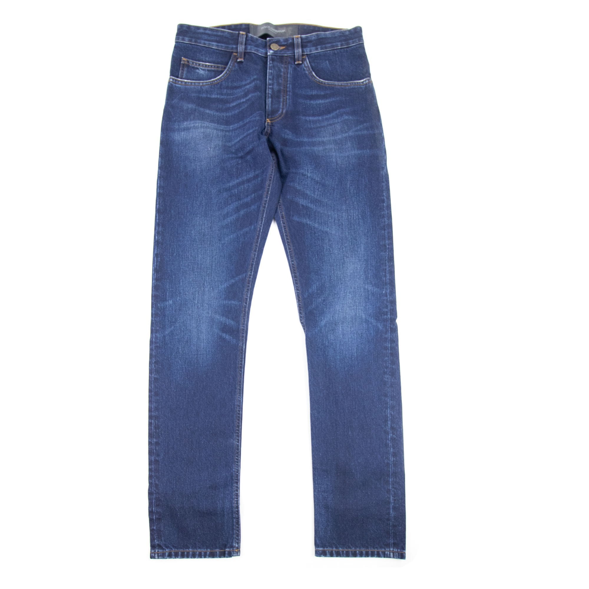 Dolce & Gabbana Classic 18 Rubber Logo Jeans Blue