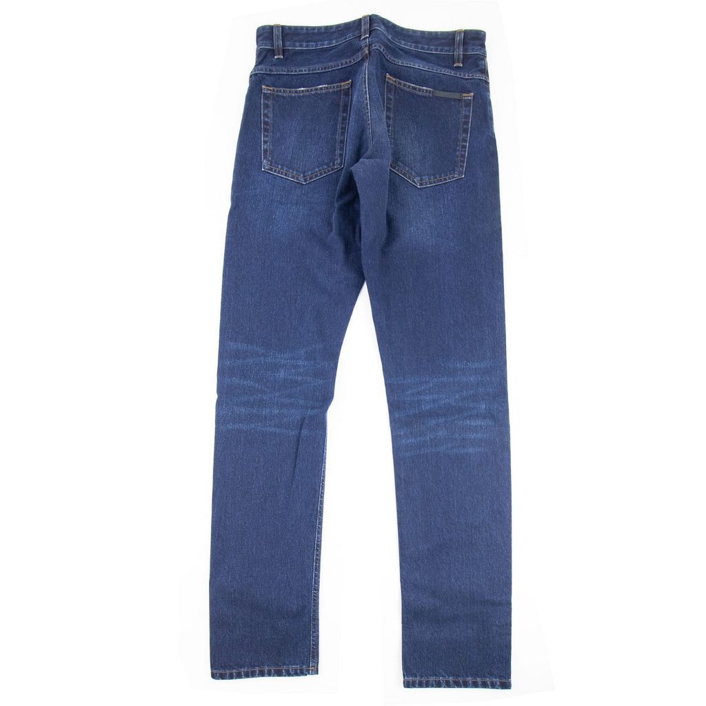 Dolce & Gabbana Classic 18 Rubber Logo Jeans Blue