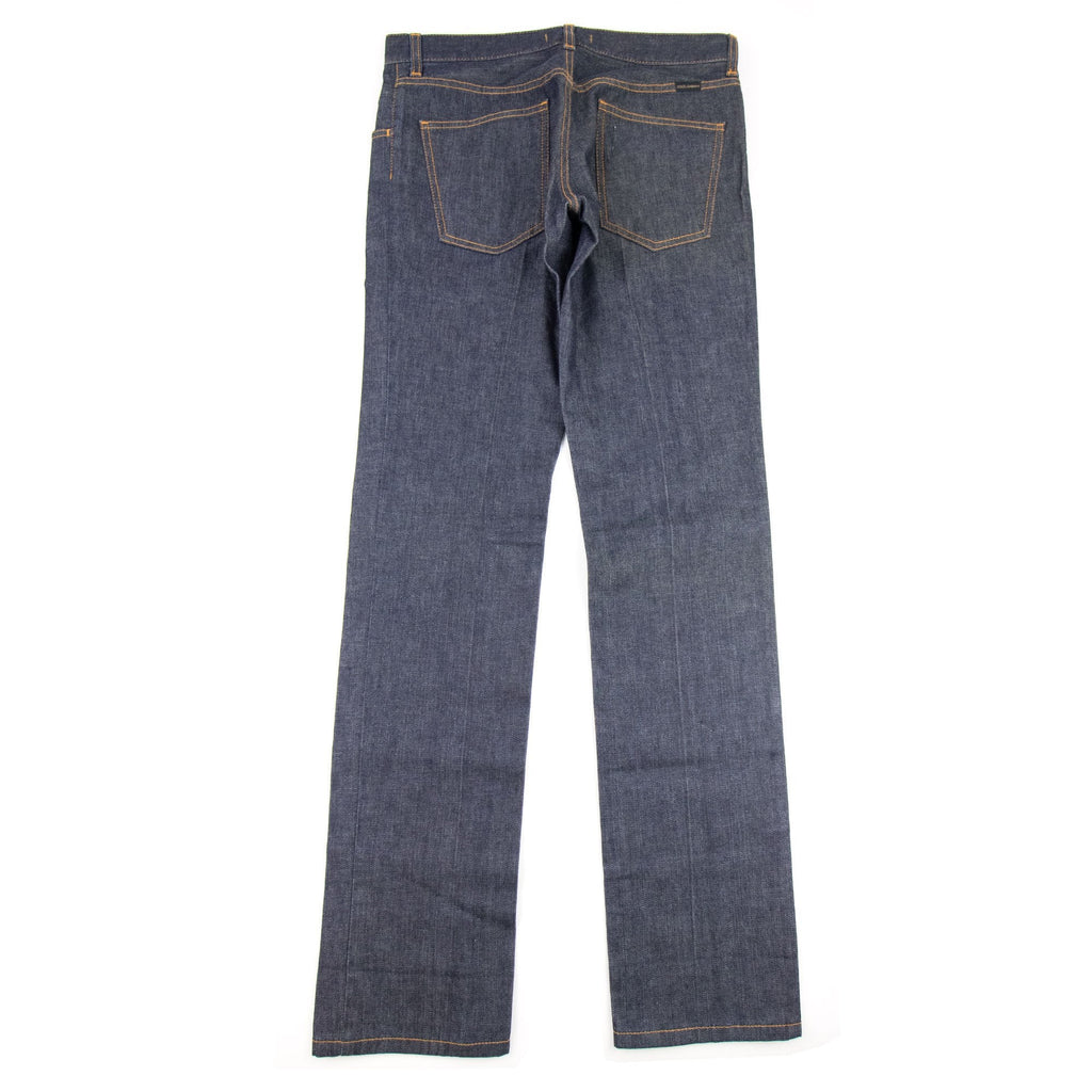 Dolce & Gabbana 14 Gold Stitch Straight Leg Jeans Dark Grey