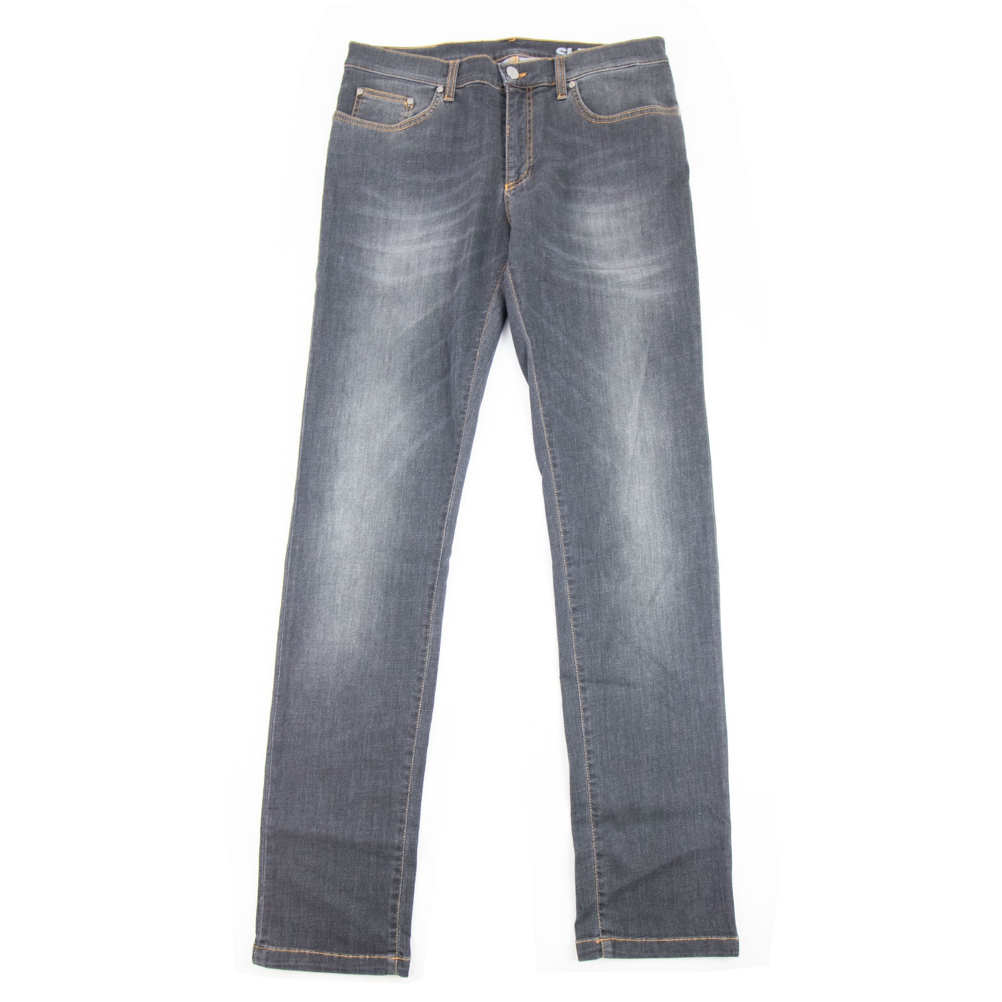 Versace Collection Medusa Slim Fit Jeans Dark Grey