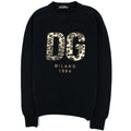 Dolce & Gabbana Embroidered Dg Milano Patch Logo Wool Sweatshirt