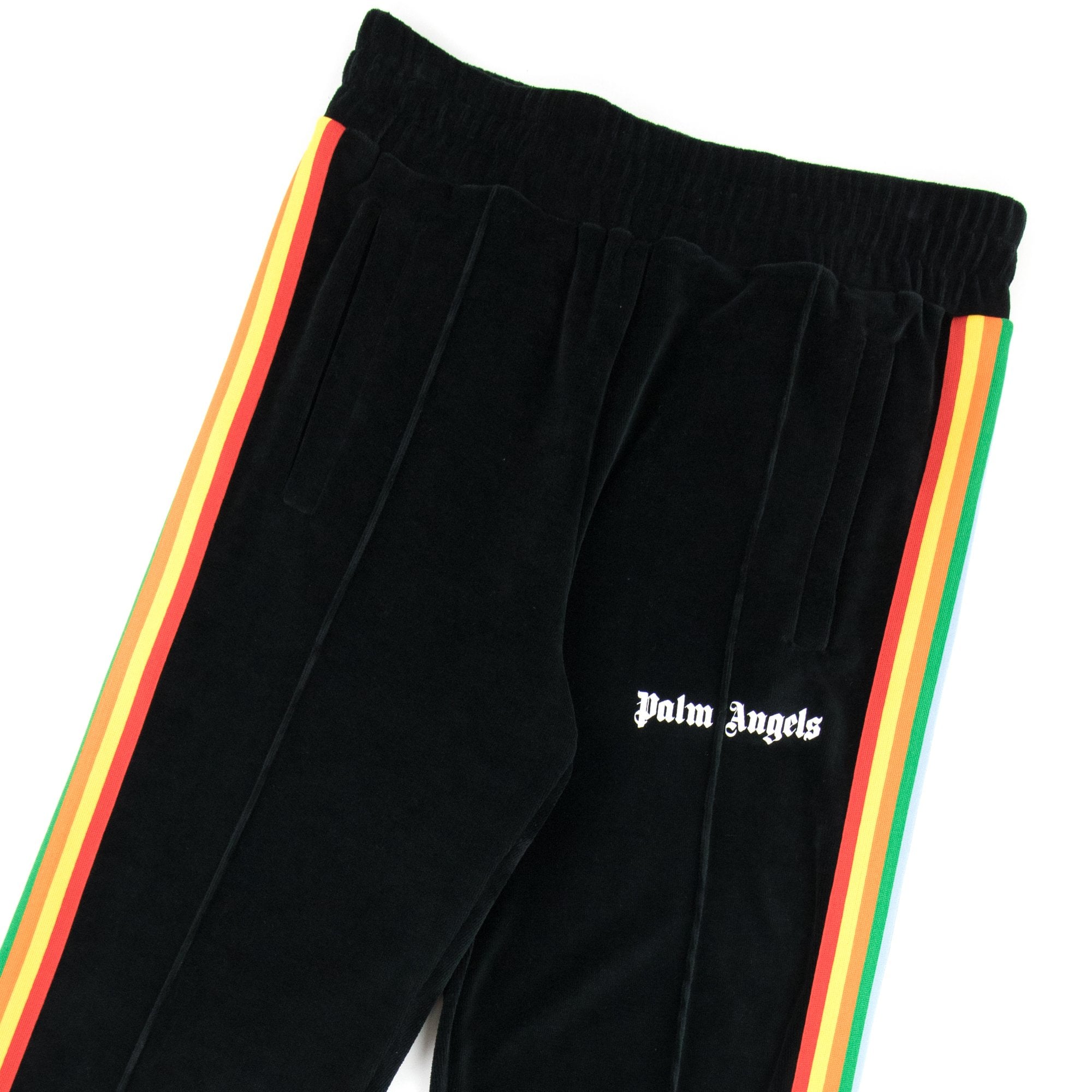 ジャージ Palm Angels RAINBOW TRACK PANTS Palm Angels Rainbow Track Pants Black/multi | ONU – Onu