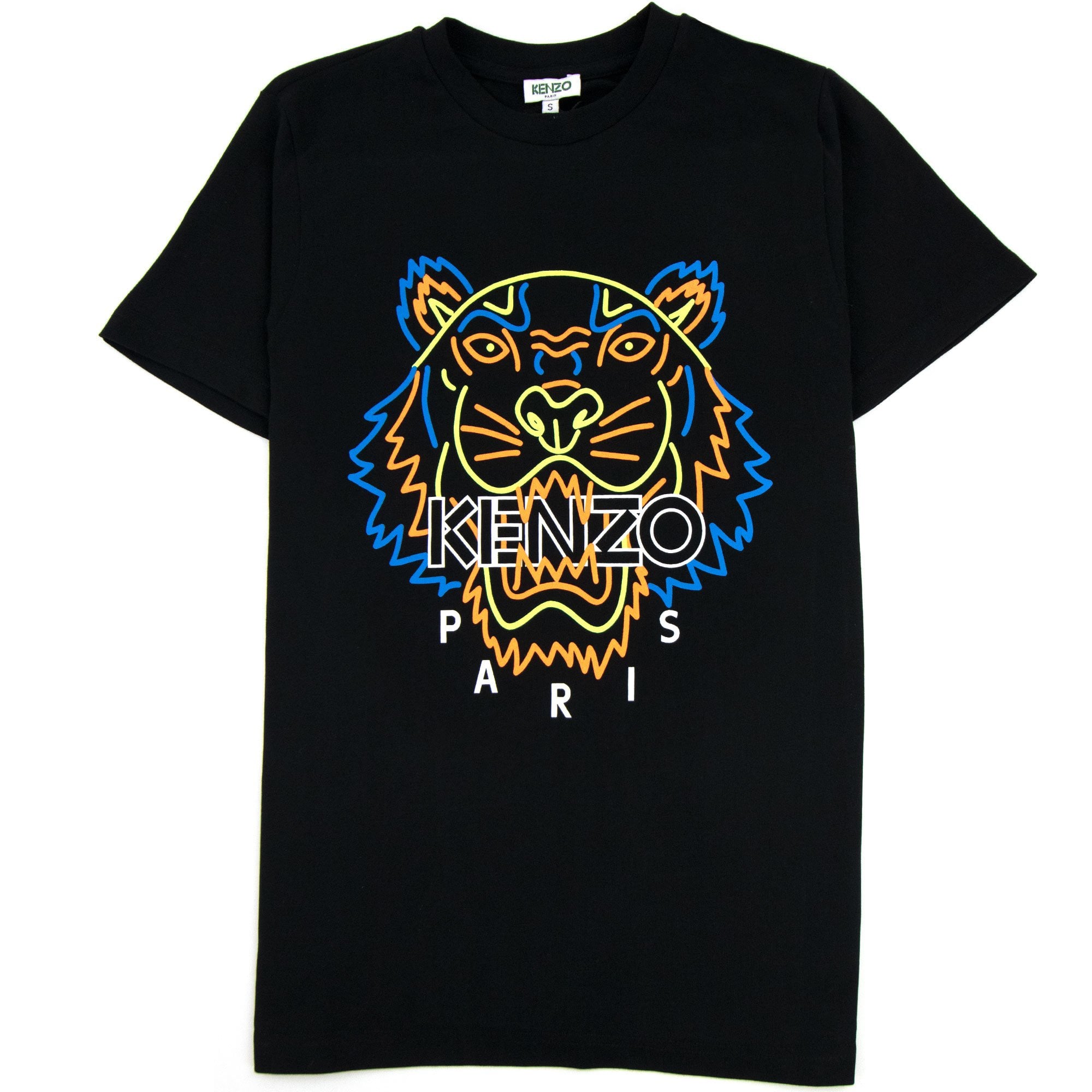 Kenzo Neon Tiger T-shirt Black