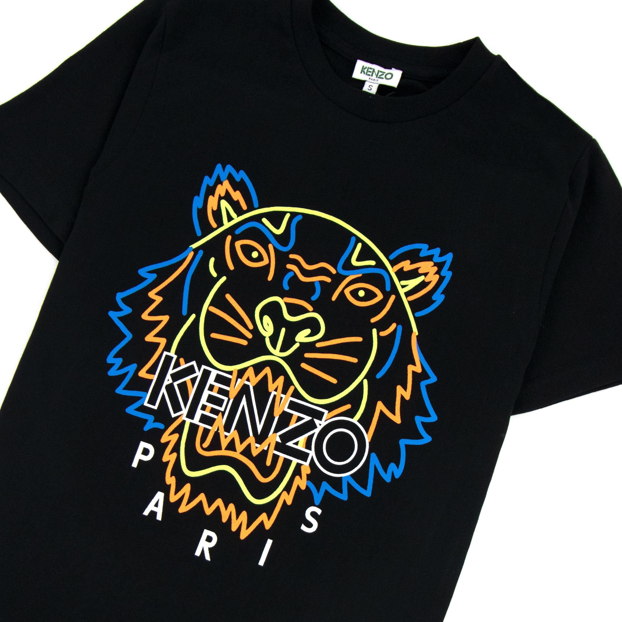 Kenzo Neon Tiger T-shirt Black