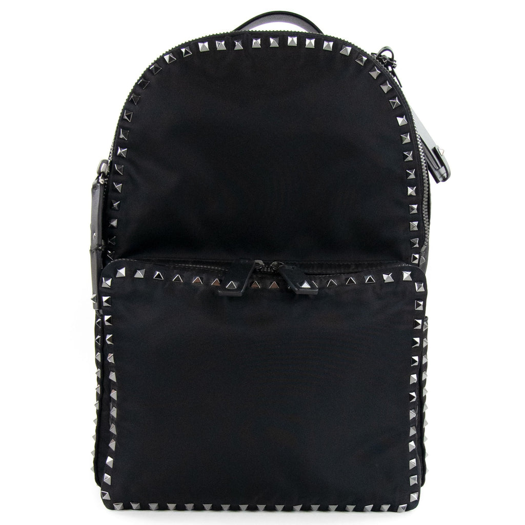 Valentino Studded Backpack Black 0NO
