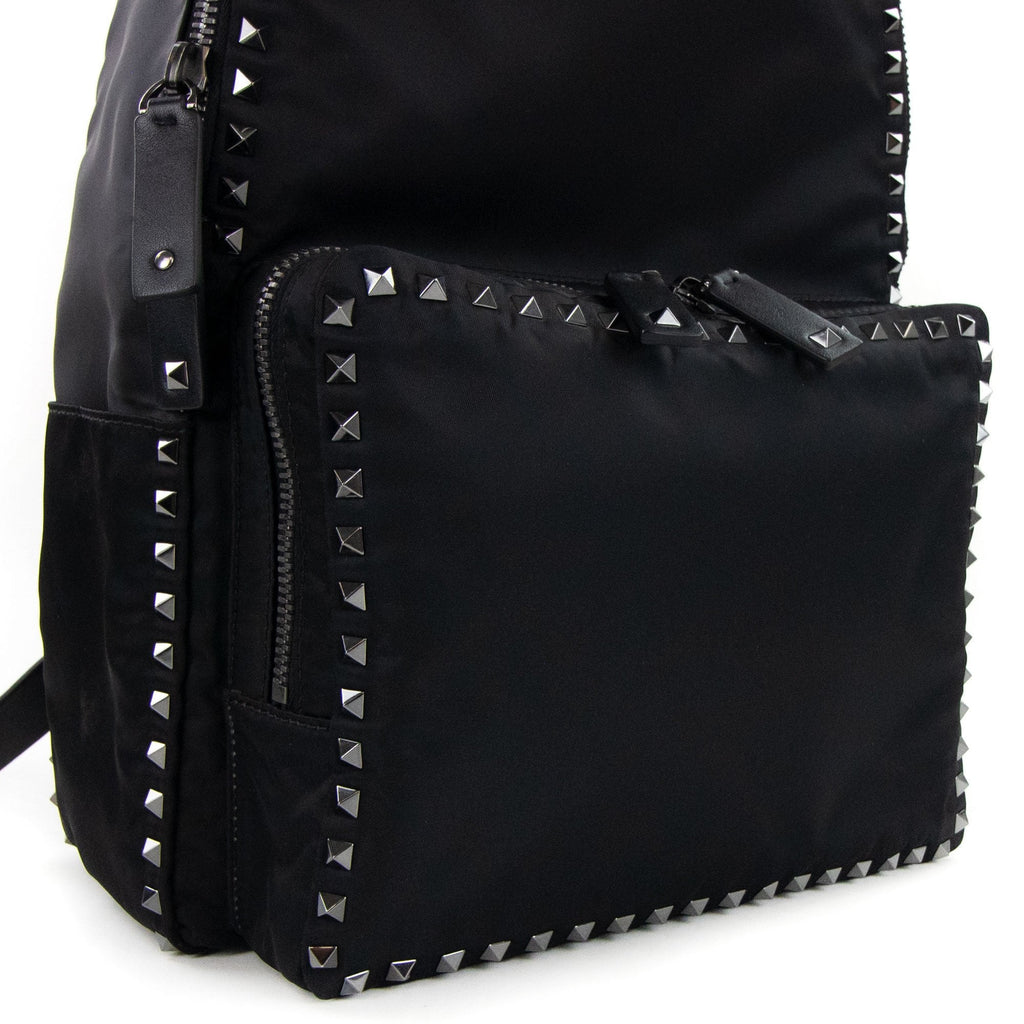 Valentino Studded Backpack Black 0NO