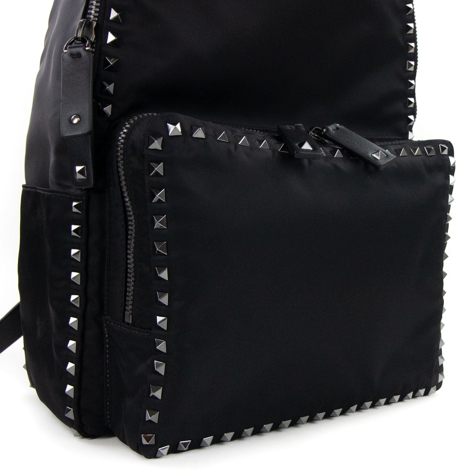 Valentino Studded Backpack Black 0NO