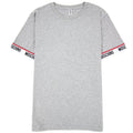 Moschino Underwear Tape Cuff Sleeve T Shirt Grey 0489