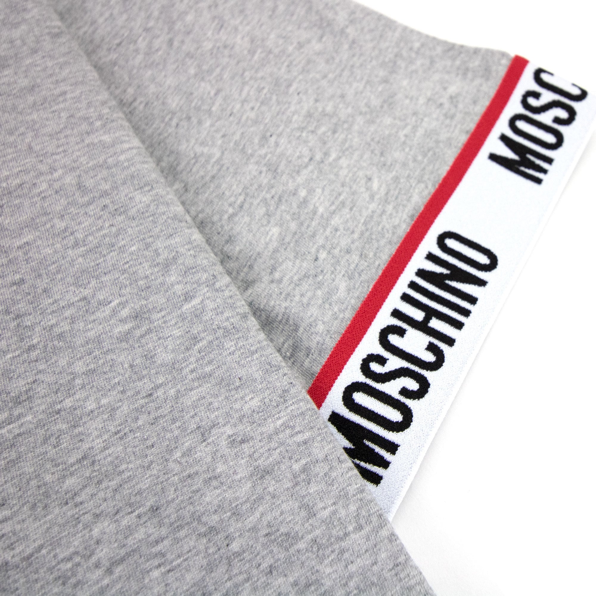Moschino Underwear Tape Cuff Sleeve T Shirt Grey 0489