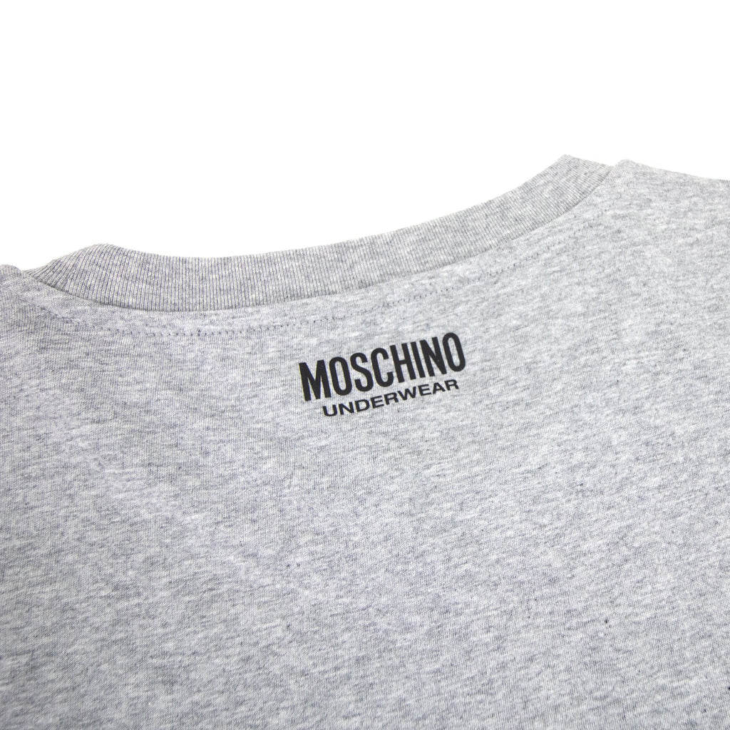 Moschino Underwear Tape Cuff Sleeve T Shirt Grey 0489