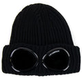 Cp Company Undersixteen Extra Fine Merino Wool Goggle Beanie Black 999