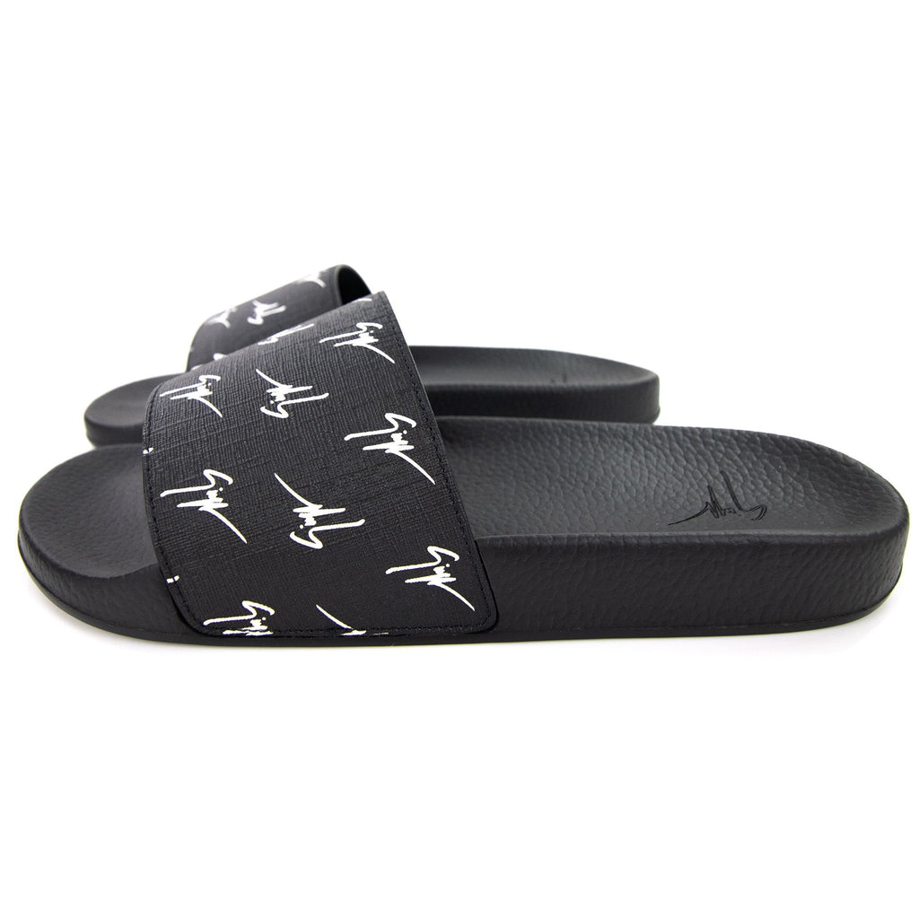 Giuseppe Zanotti Burel 10 Logo Sliders Nero/bianco