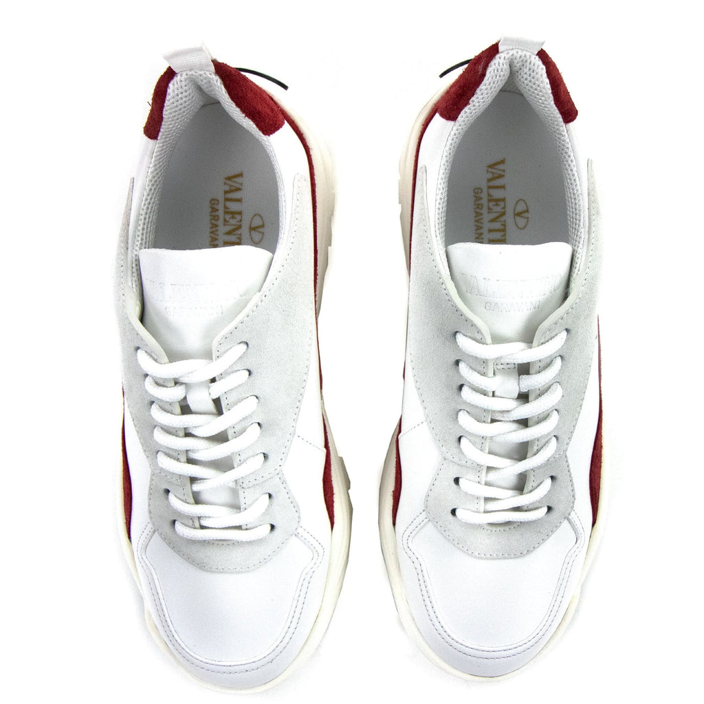 Valentino Gumboy Calfskin Sneakers Bianco Ha9