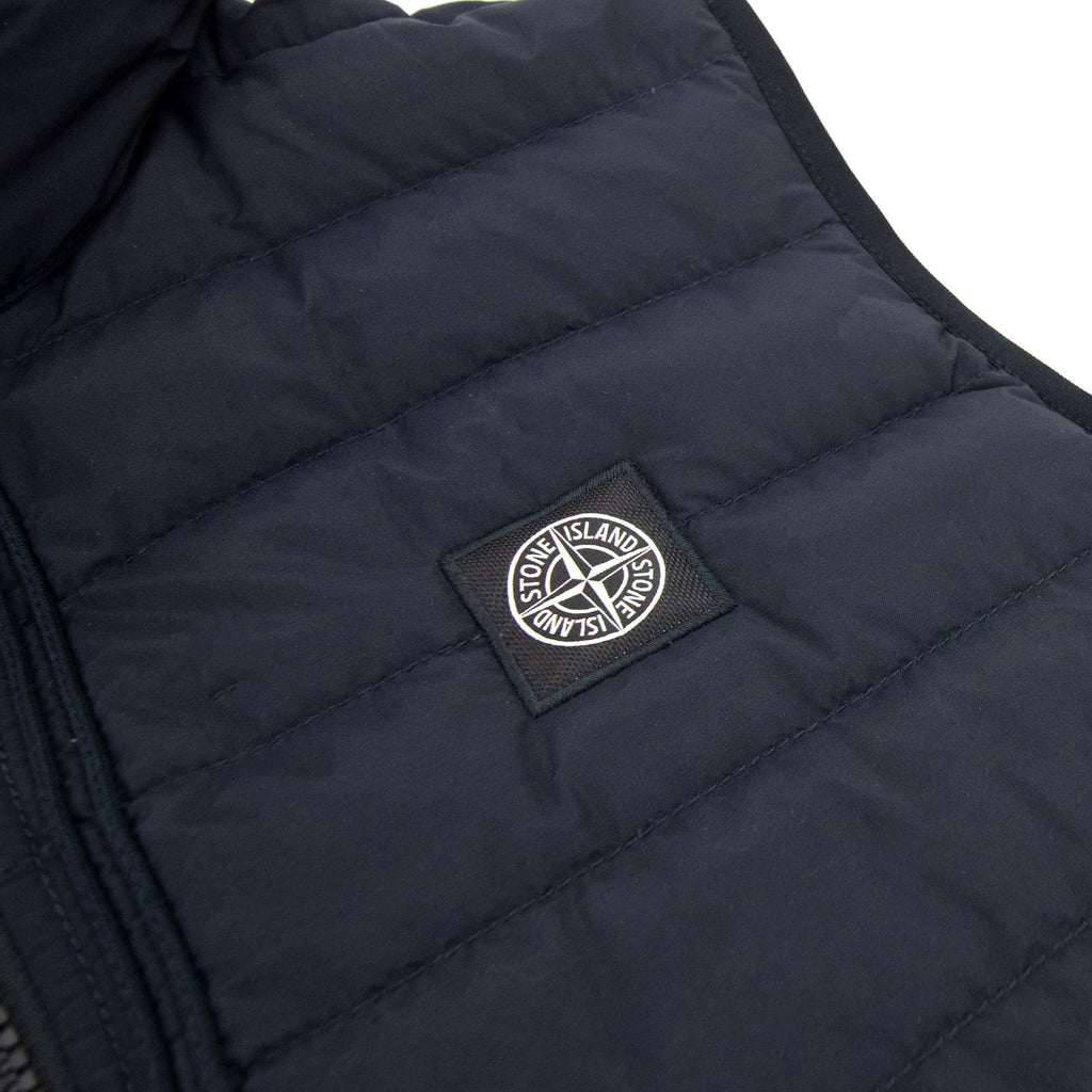 Stone Island G0725 O Cotton R Nylon Tela Gilet Navy Blue V0020