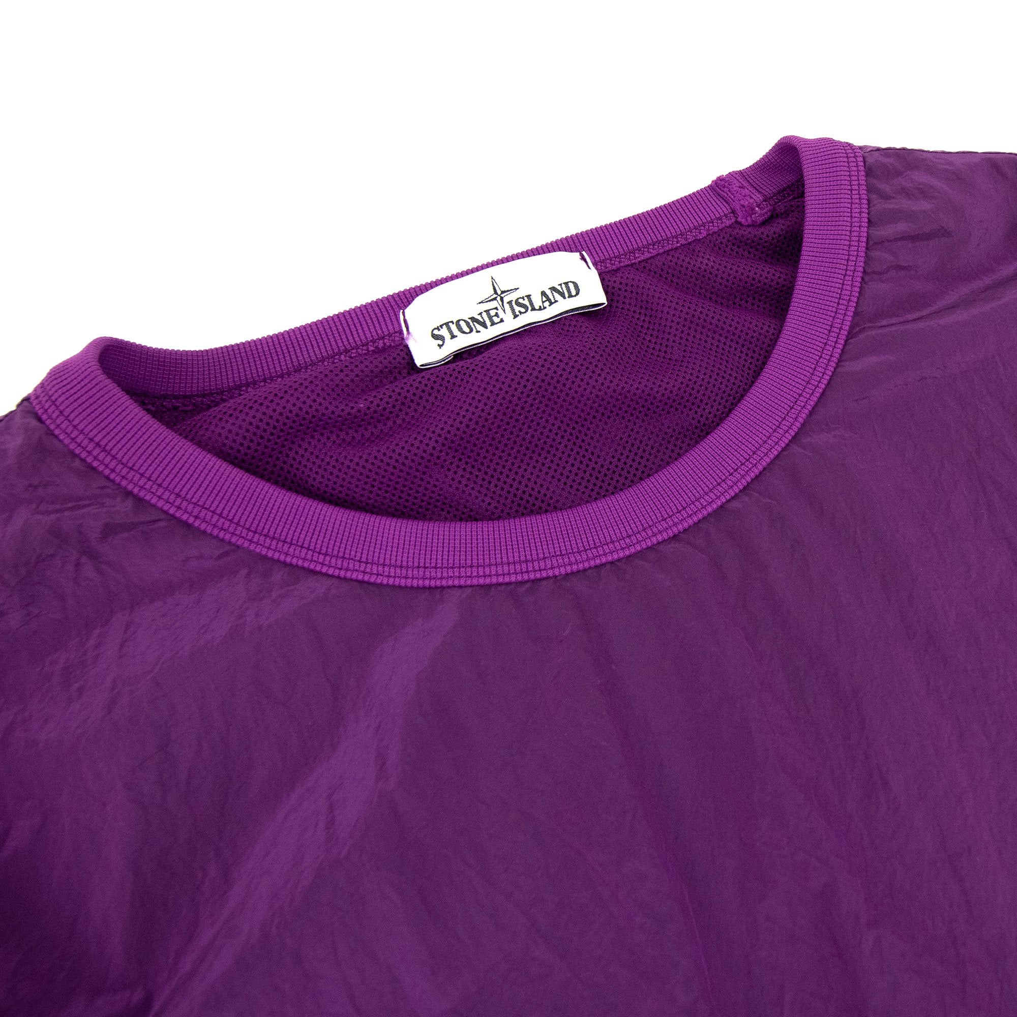 Stone Island Nylon Metal Crewneck Sweatshirt Purple V0045