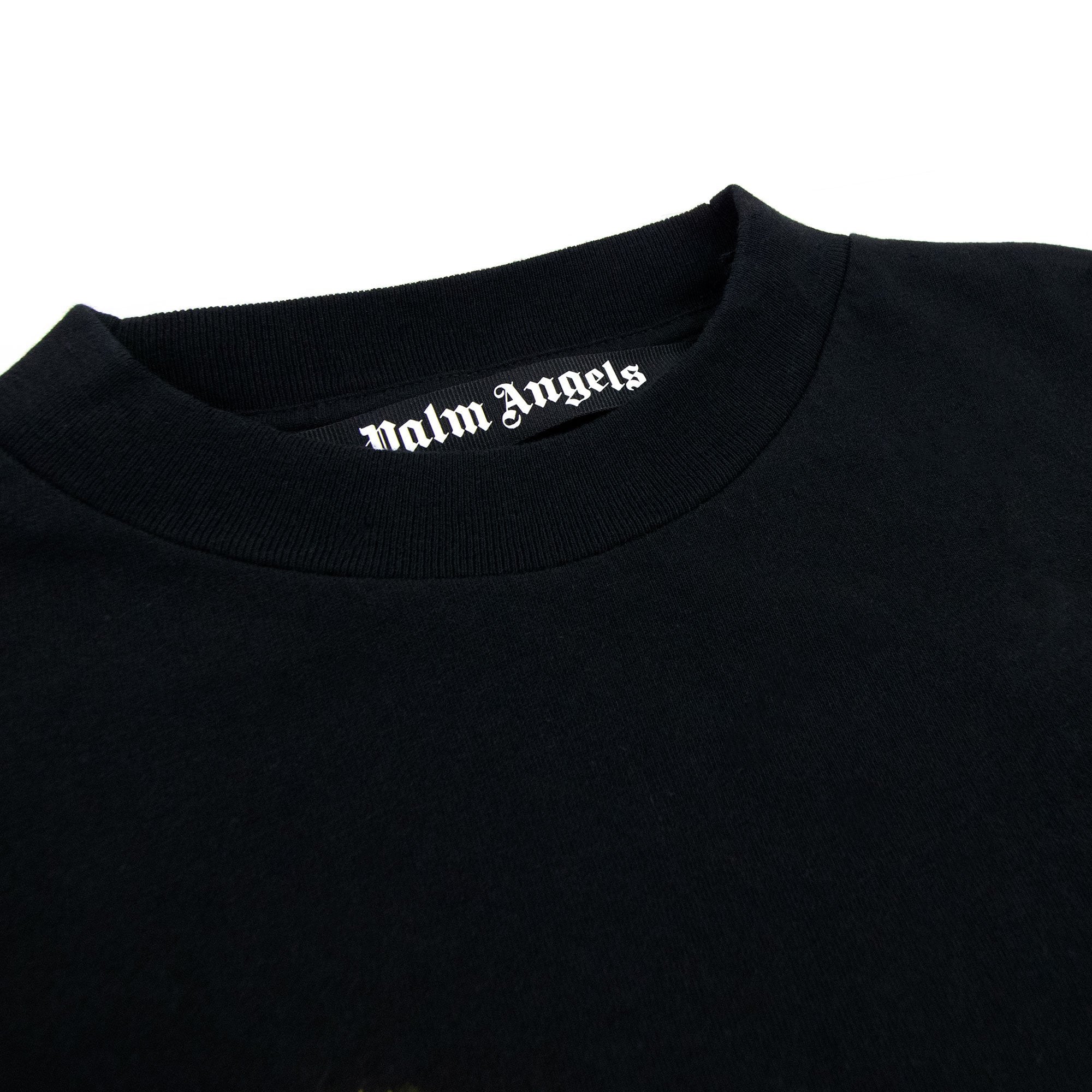 Palm Angels Dubai Heart Sprayed T Shirt Black/yellow