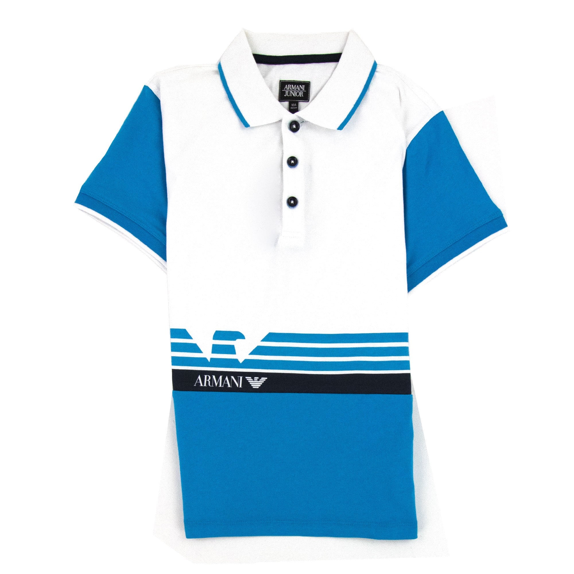 Armani Jeans Polo & Bermuda Shorts Set Turchese