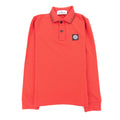 Stone Island L/s Polo Kids Red/black