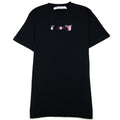 Off White Acrylic Arrow S/s T Shirt Black Fuchsia