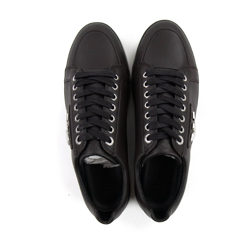 Emporio Armani Metal Eagle Logo Low Trainers Moro/moro