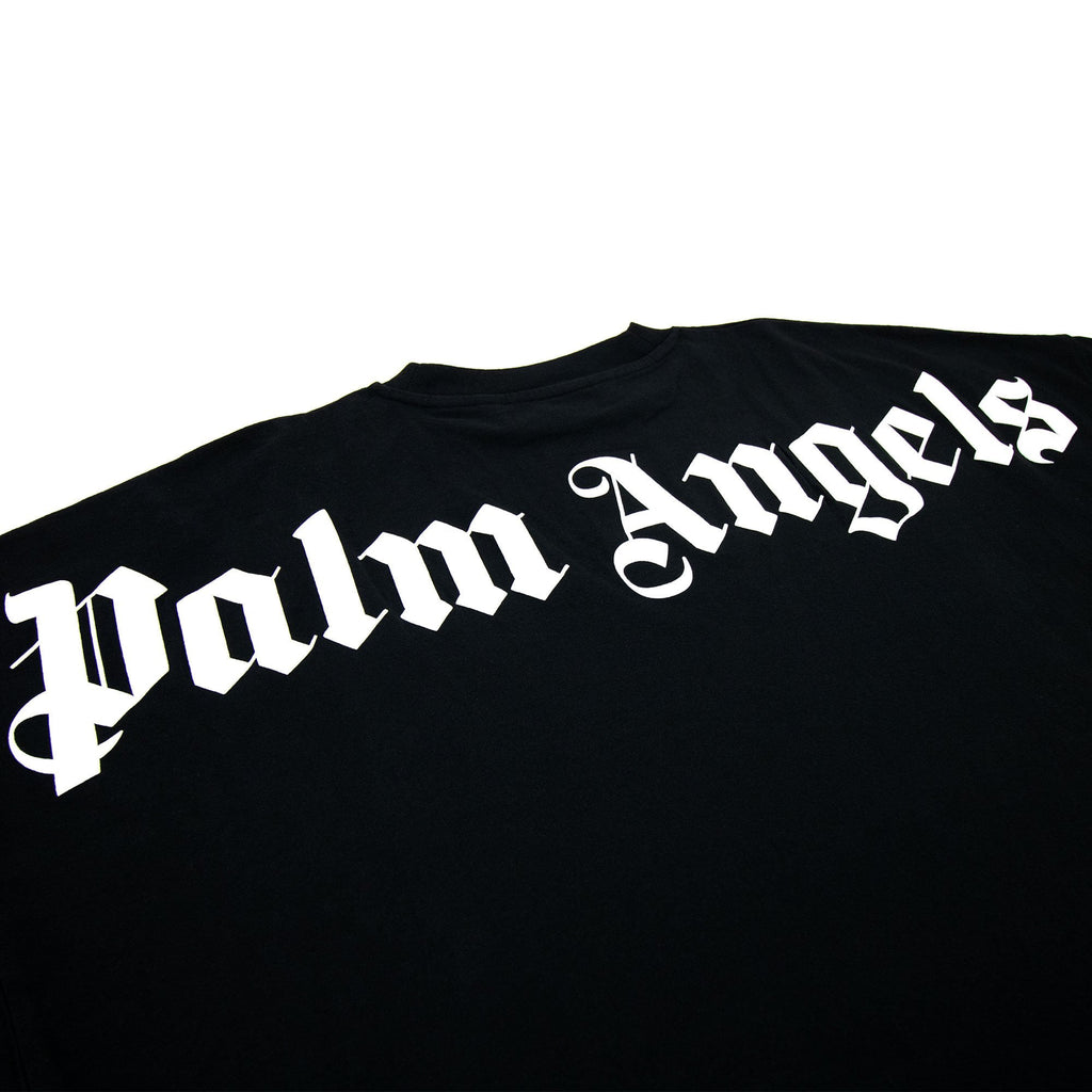 Palm Angels Over Logo T Shirt Black/white