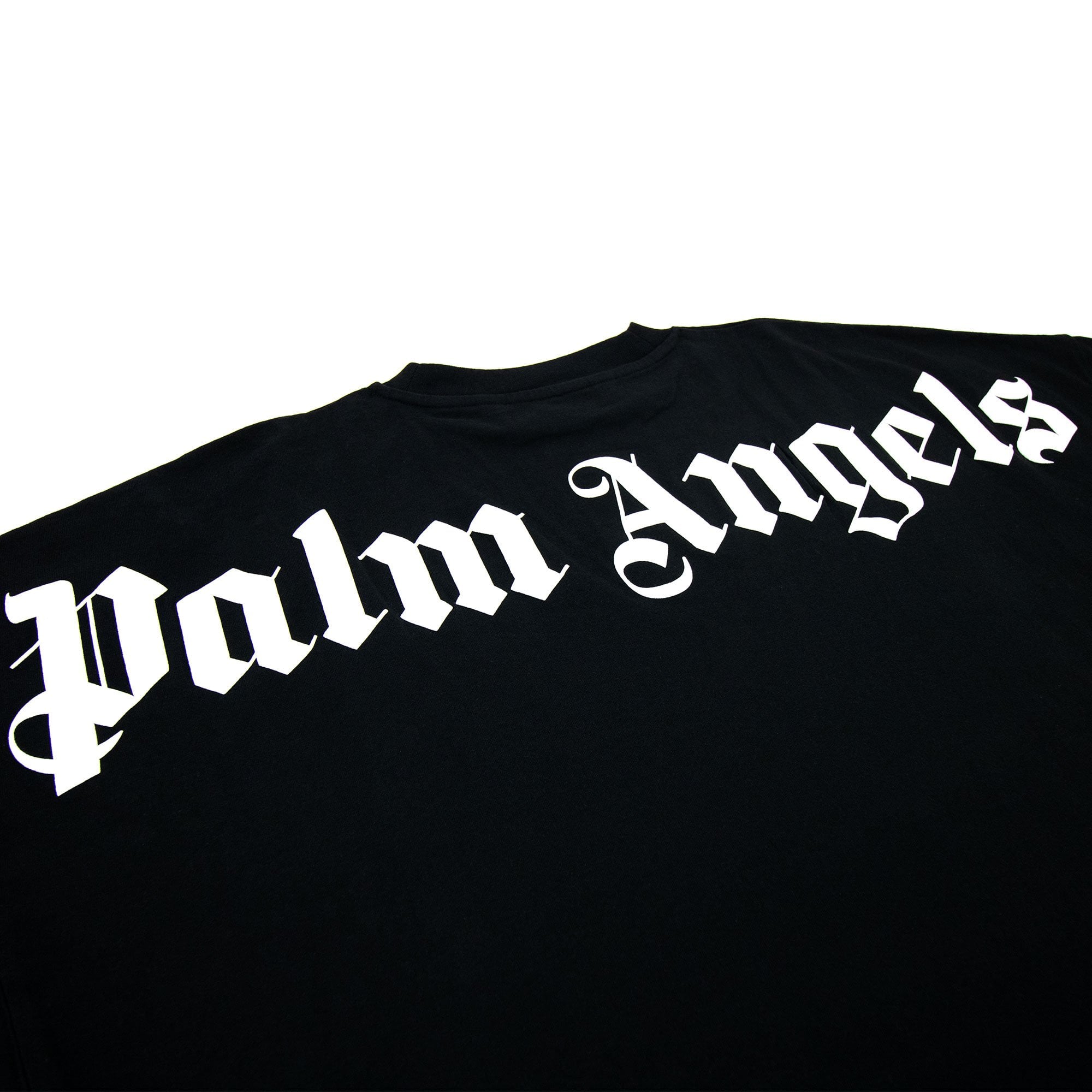 Palm Angels Over Logo T Shirt Black/white