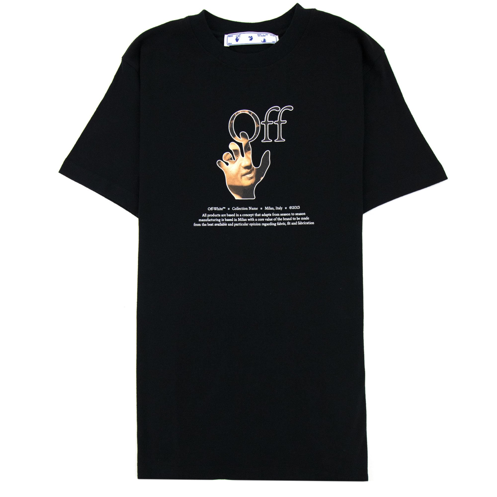 Off White Carav Hand S/s T Shirt Black Multi