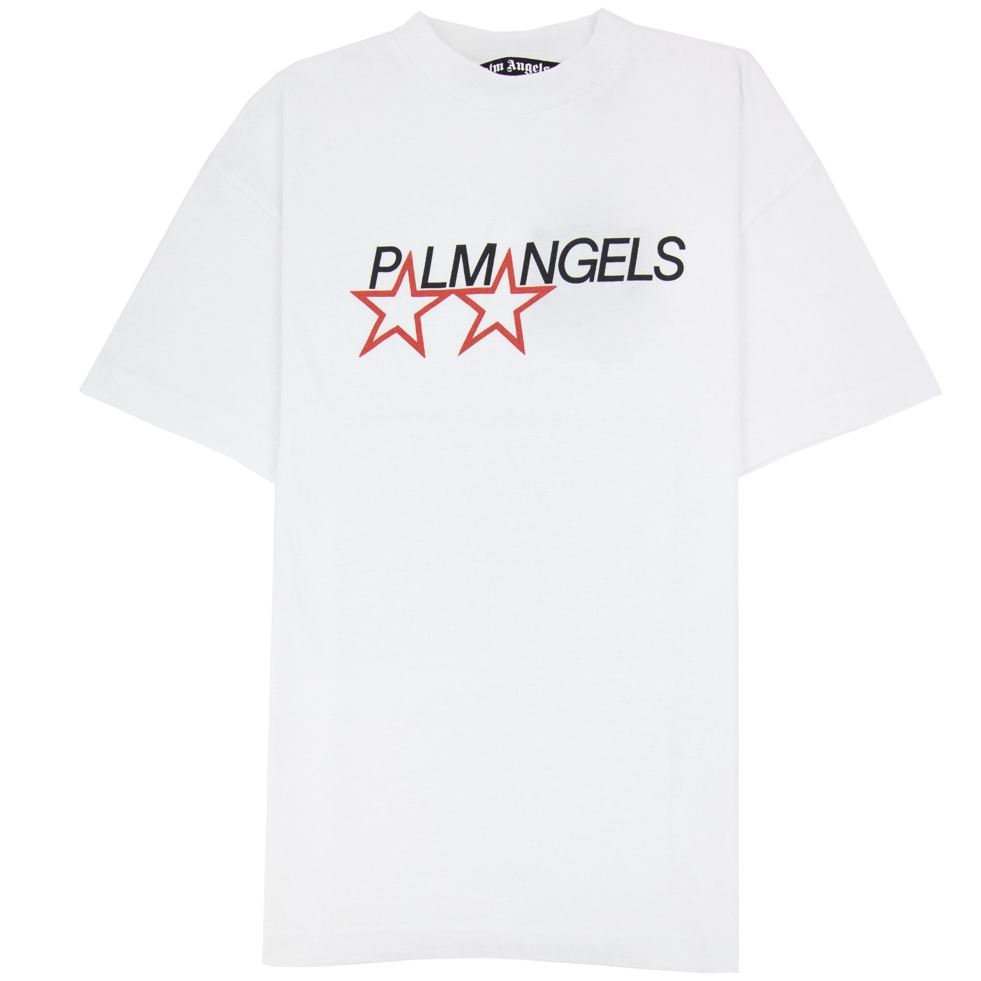 Palm Angels Racing Star T Shirt White/black | ONU – Onu