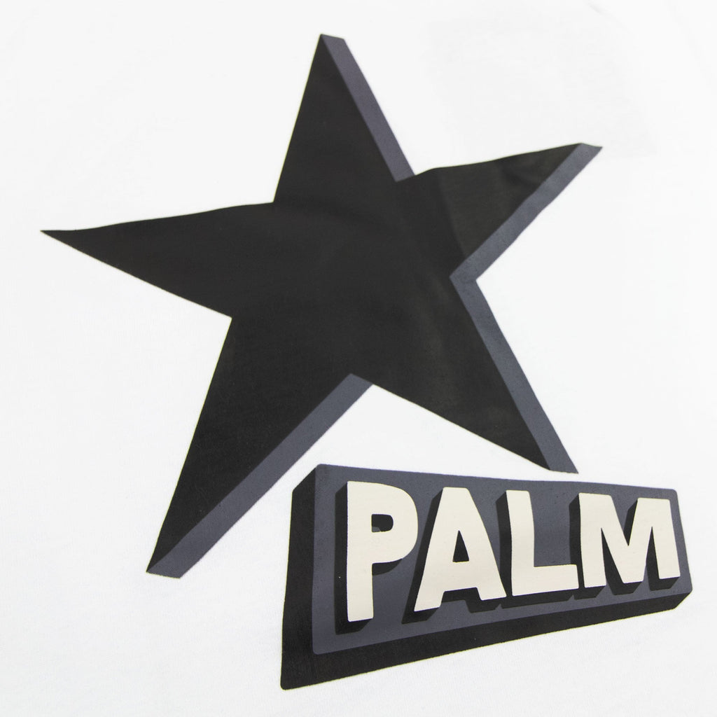 Palm Angels Rockstar Over Reglan T Shirt White/black