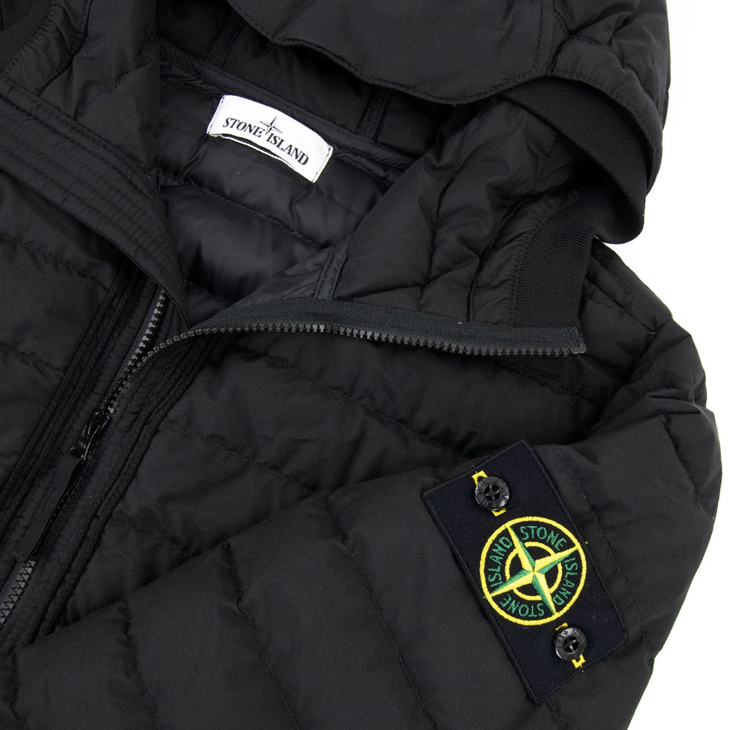 Stone Island 42725 O-cottonr Nylon Tela Jacket Black V0029