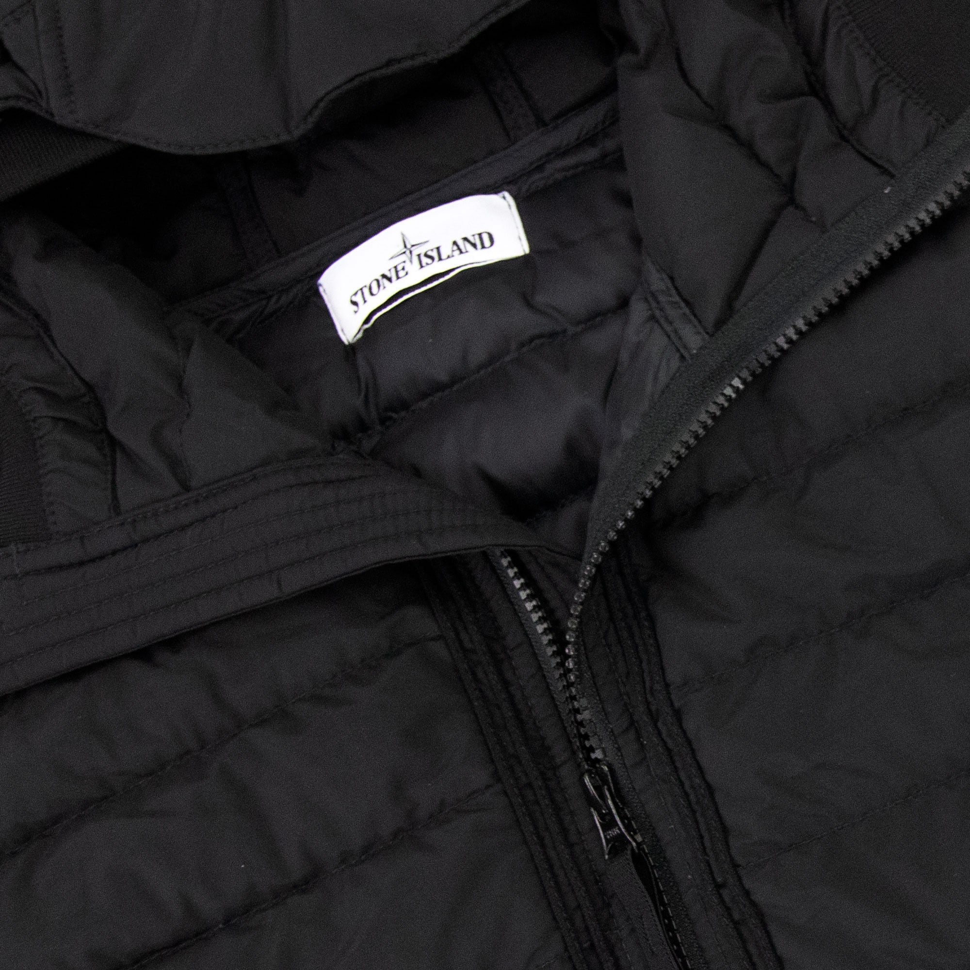 Stone Island 42725 O-cottonr Nylon Tela Jacket Black V0029
