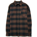 Palm Angels Classic Logo Check Overshirt Black Light Grey