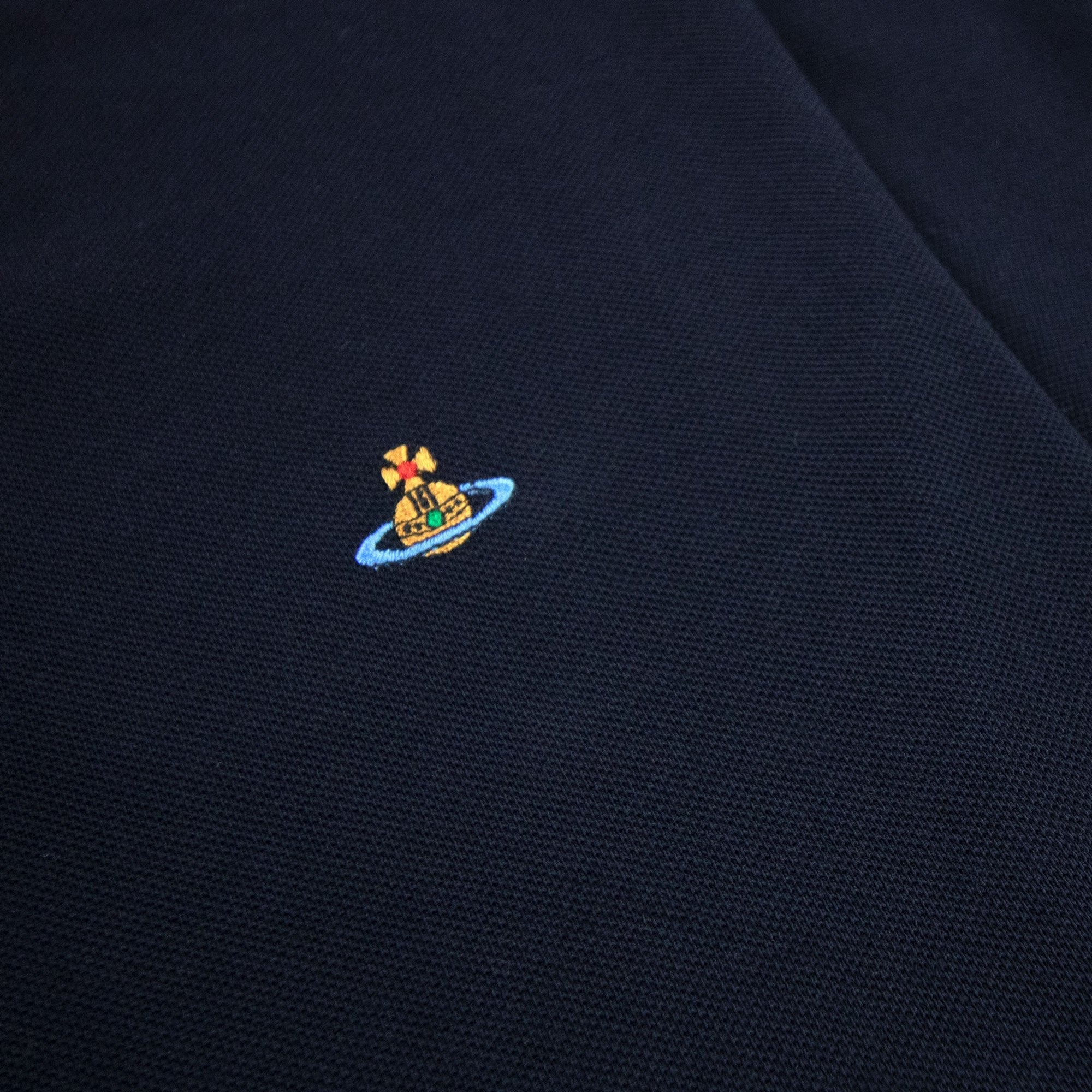 Vivienne Westwood Classic Polo Stripe Collar Navy