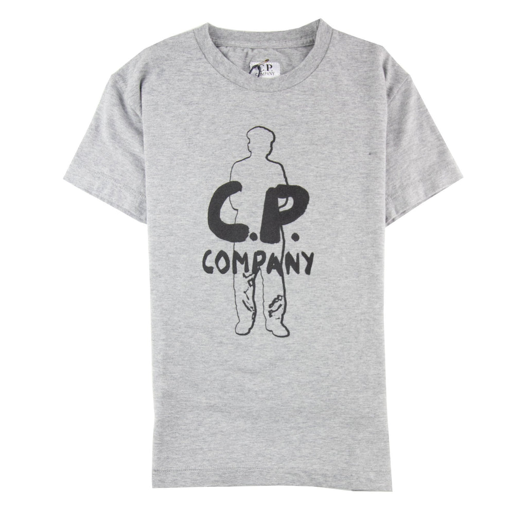 Cp Company Man Outline T/s Grey M93