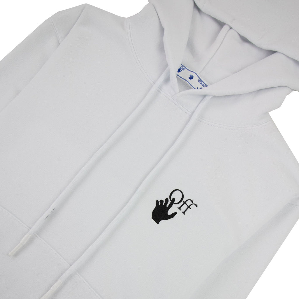 Off White Degrade Arrow Slim Hoodie White Multi