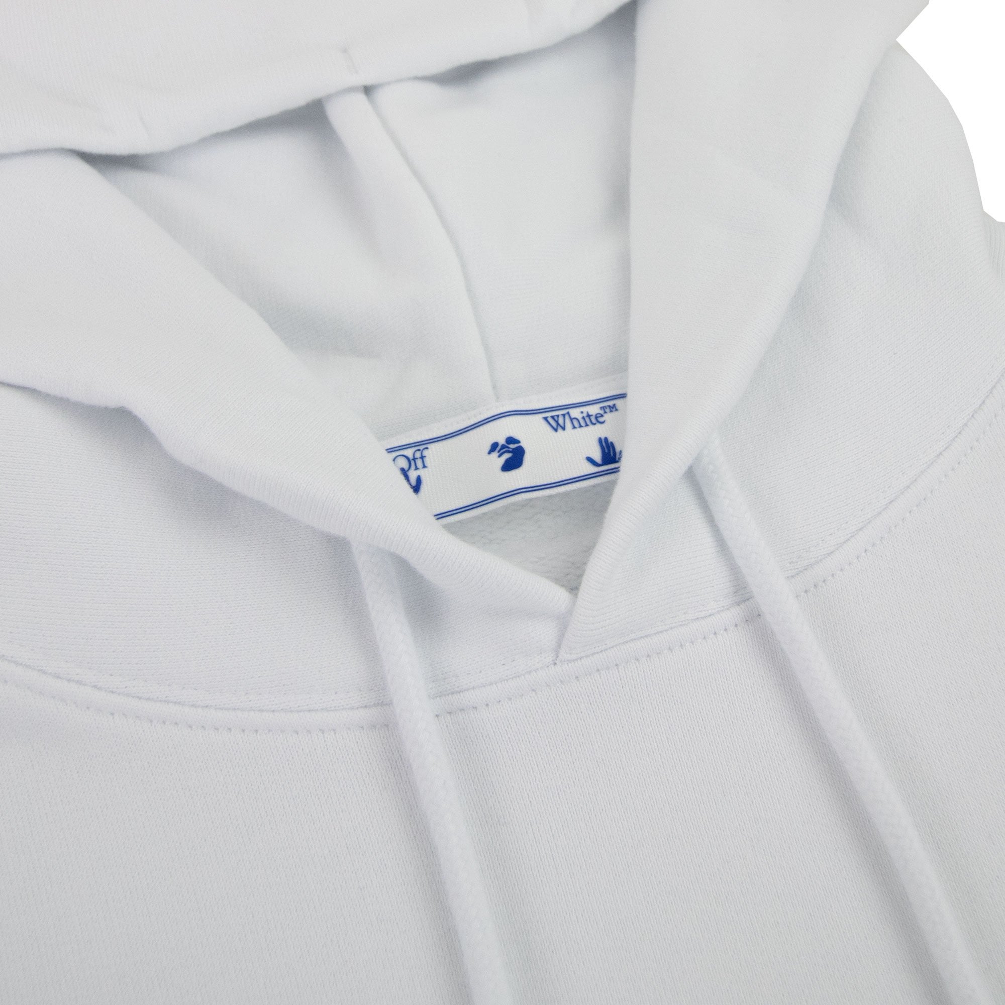 Off White Degrade Arrow Slim Hoodie White Multi