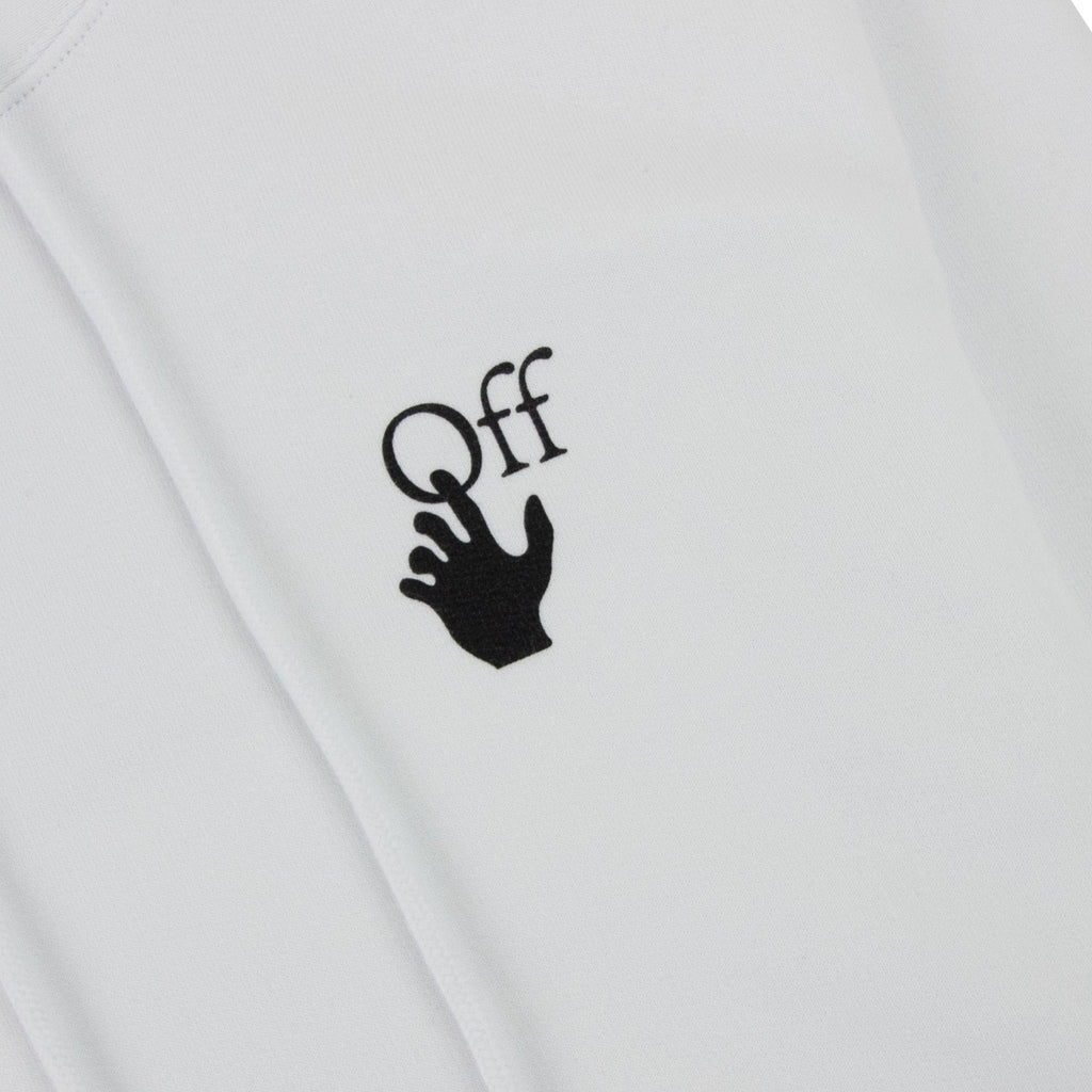 Off White Degrade Arrow Slim Hoodie White Multi