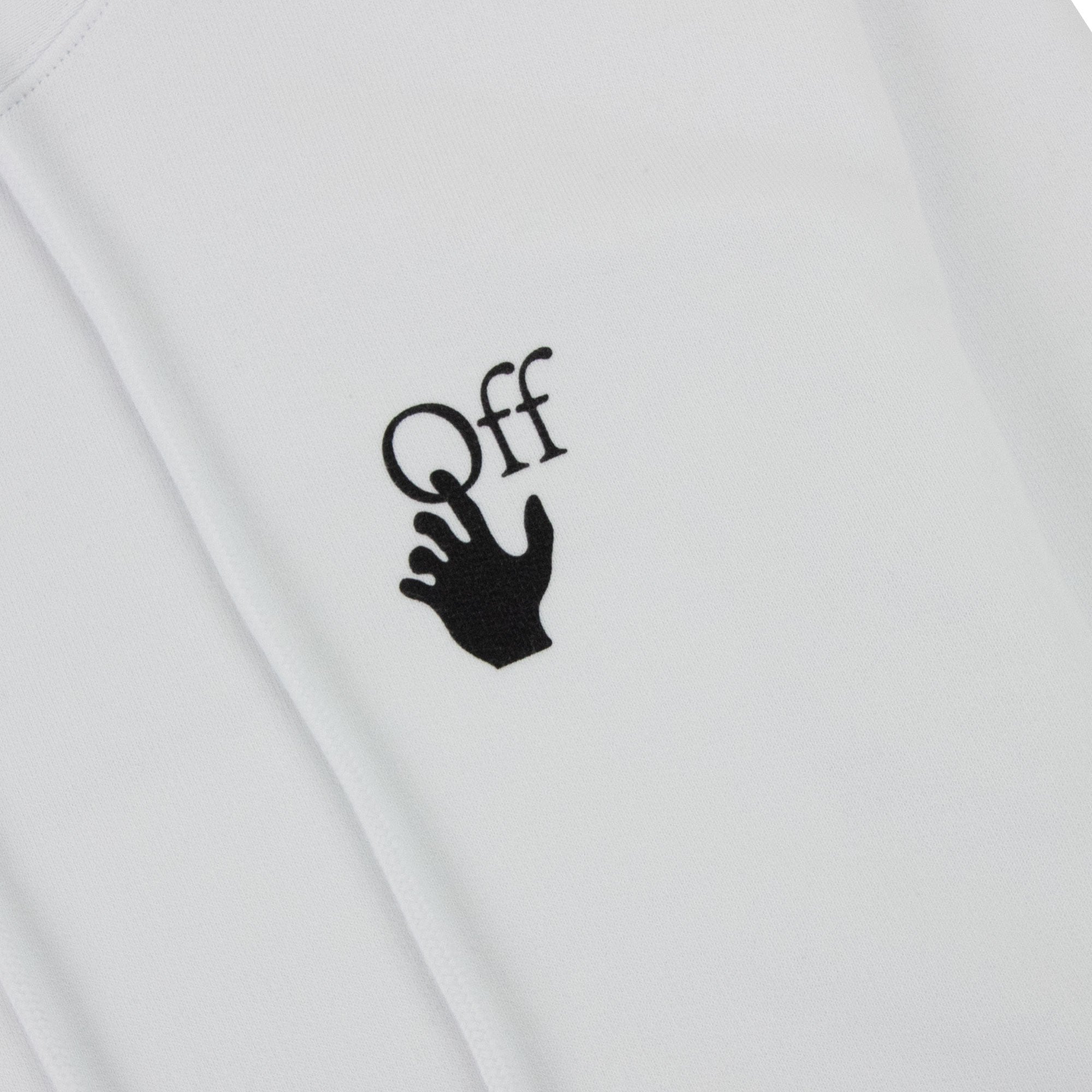 Off White Degrade Arrow Slim Hoodie White Multi